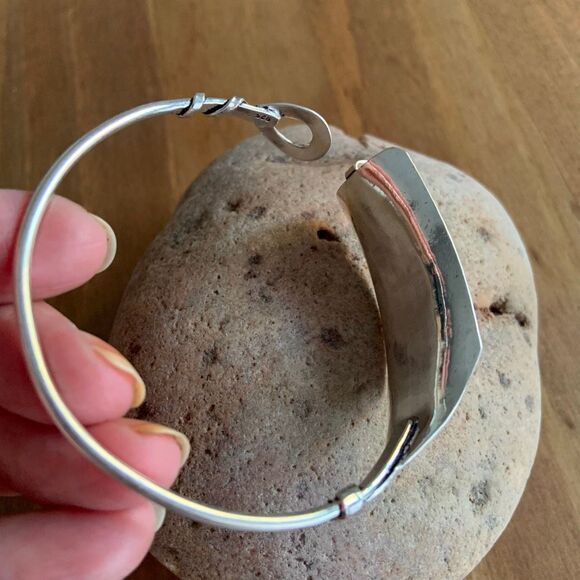 925 STERLING SILVER Artisan Made Bracelet - Picture 4 of 8